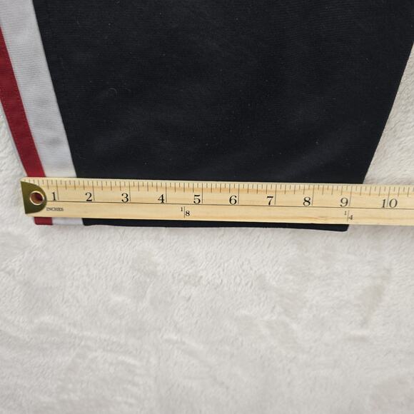 Vintage Nike Track Sweatpants Mens XL Black Baggy Loose Fit Silver Tag Striped - Picture 11 of 13